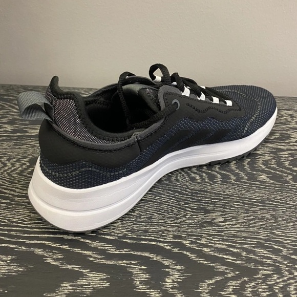 Adidas fukasa run women's running shoes size 9.5 black white athletic sneakers - Picture 4 of 16